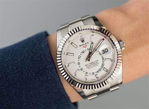 rolex sky dweller 326934 white|rolex sky dweller watch price.